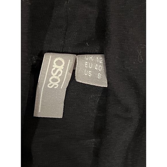 Asos, Black, Sleeveless Turtleneck Top. Size 8, KB143 - Picture 3 of 3